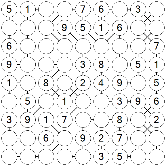 Chain Sudoku - Medium