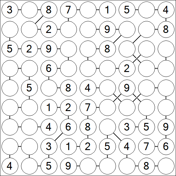 Chain Sudoku - Medium