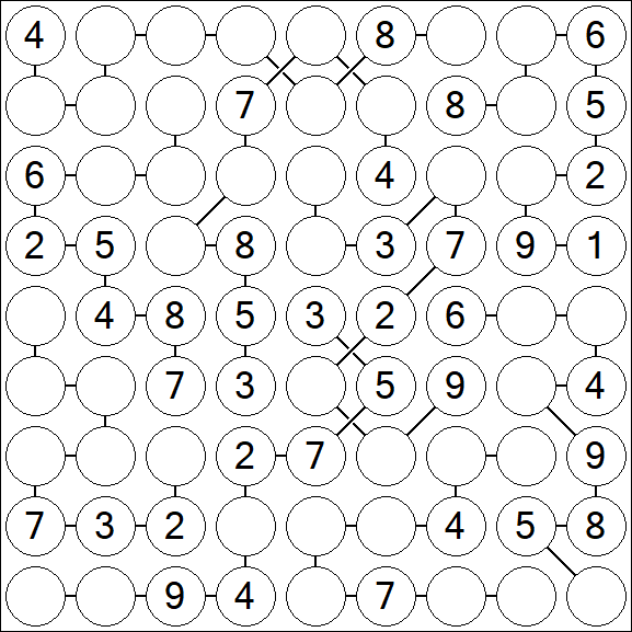 Chain Sudoku - Medium