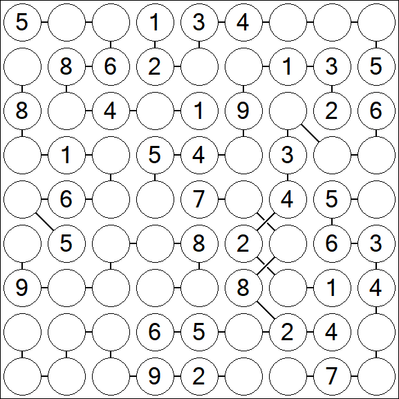 Chain Sudoku - Medium