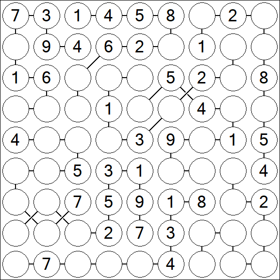 Chain Sudoku - Medium