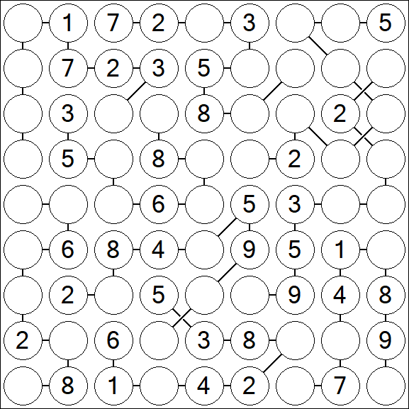 Chain Sudoku - Medium