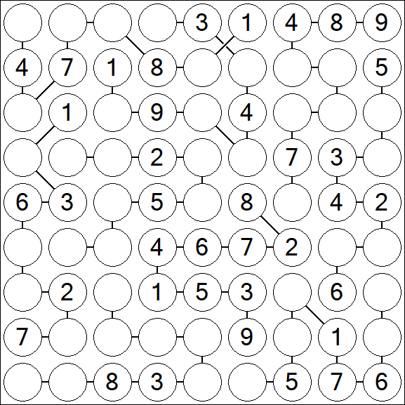 Chain Sudoku - Medium