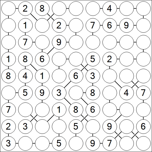 Chain Sudoku - Medium