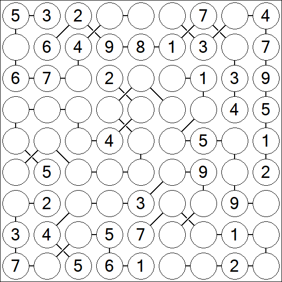 Chain Sudoku - Medium