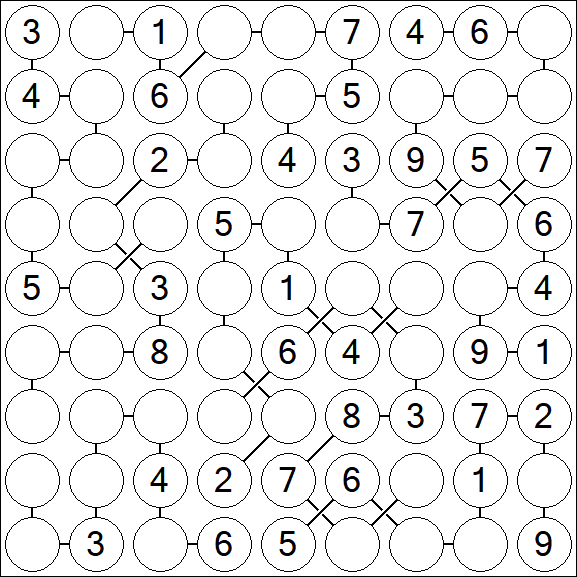 Chain Sudoku - Médio