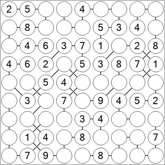 Chain Sudoku - Medium