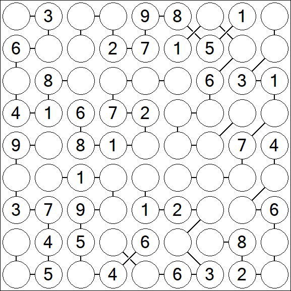 Chain Sudoku - Medium
