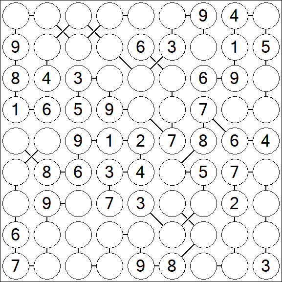 Chain Sudoku - Medium