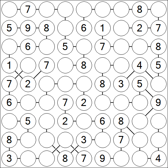 Chain Sudoku - Medium