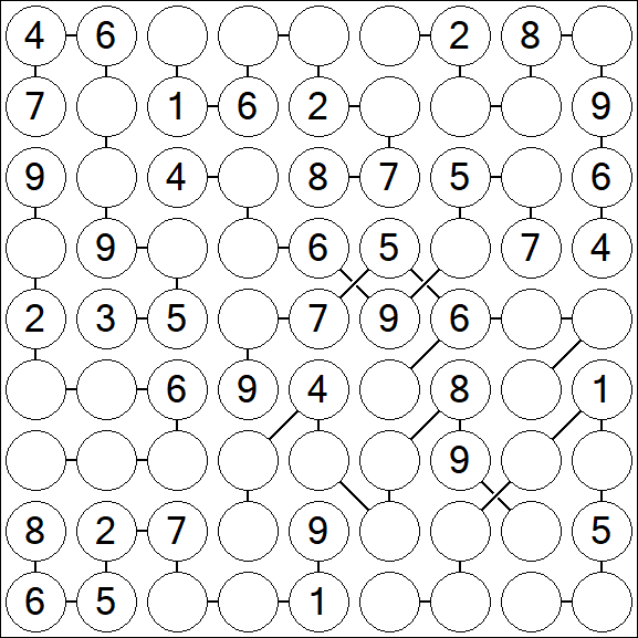 Chain Sudoku - Medium