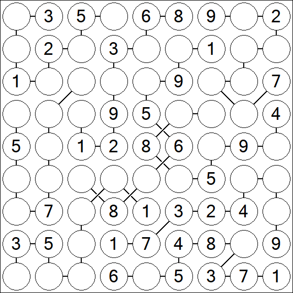 Chain Sudoku - Medium