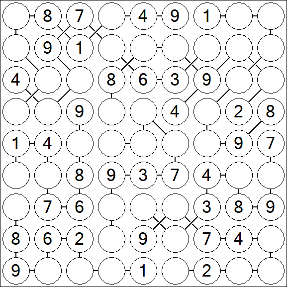 Chain Sudoku - Medium