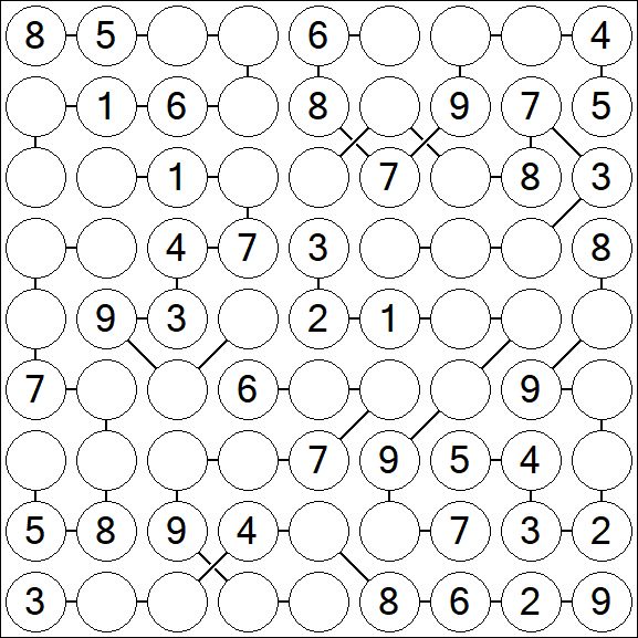 Chain Sudoku - Medium