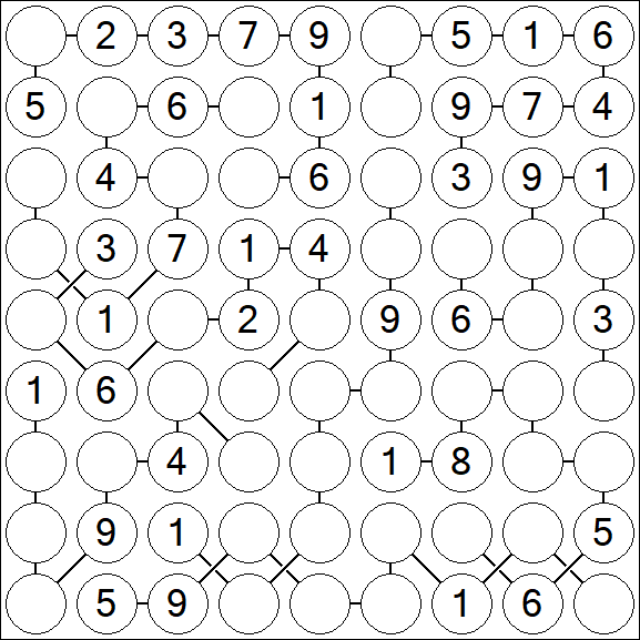Chain Sudoku - Medium