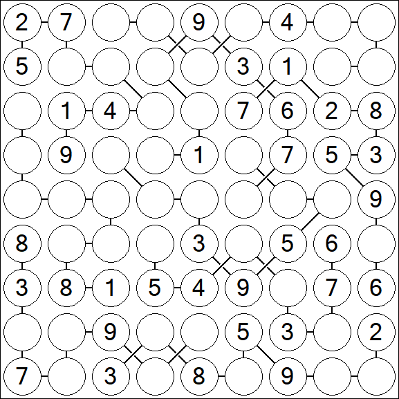 Chain Sudoku - Medium