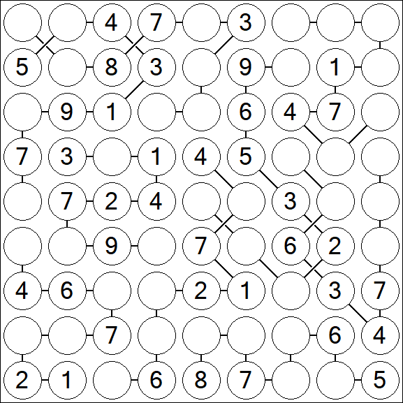 Chain Sudoku - Medium