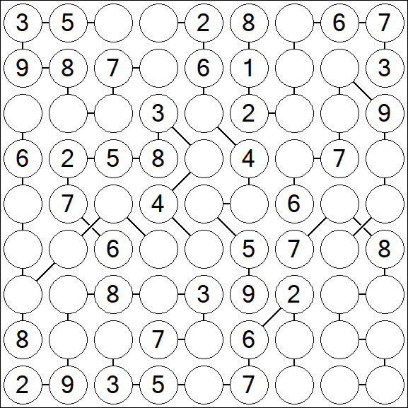 Chain Sudoku - Medium