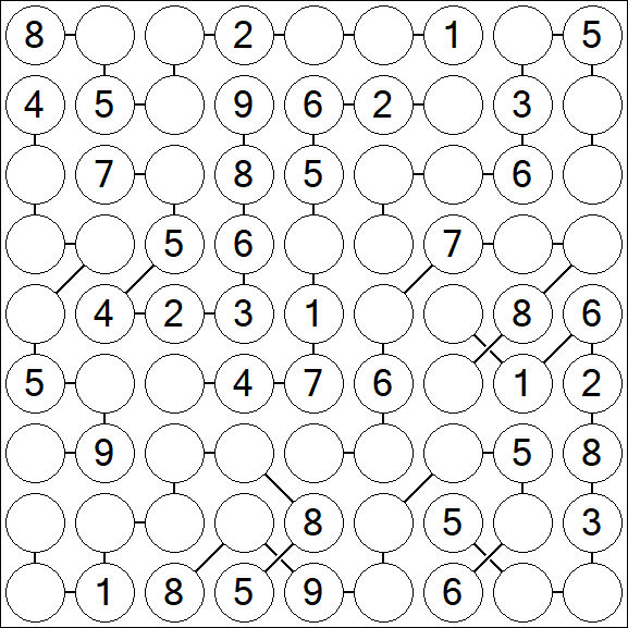 Chain Sudoku - Medium