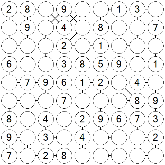 Chain Sudoku - Medium