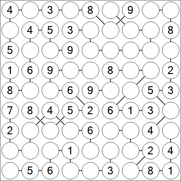 Chain Sudoku - Medium