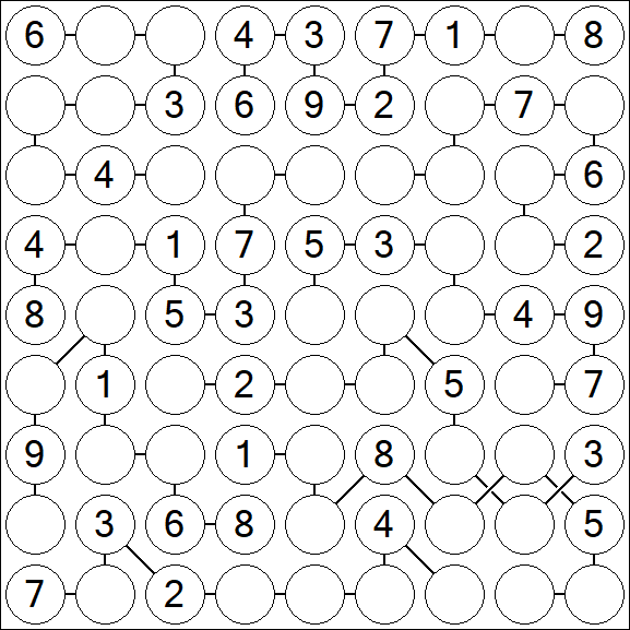 Chain Sudoku - Medium