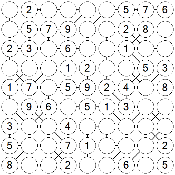 Chain Sudoku - Medium