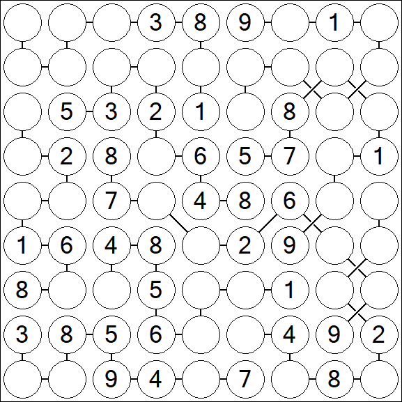 Chain Sudoku - Medium
