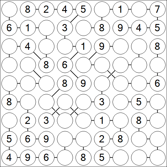 Chain Sudoku - Medium