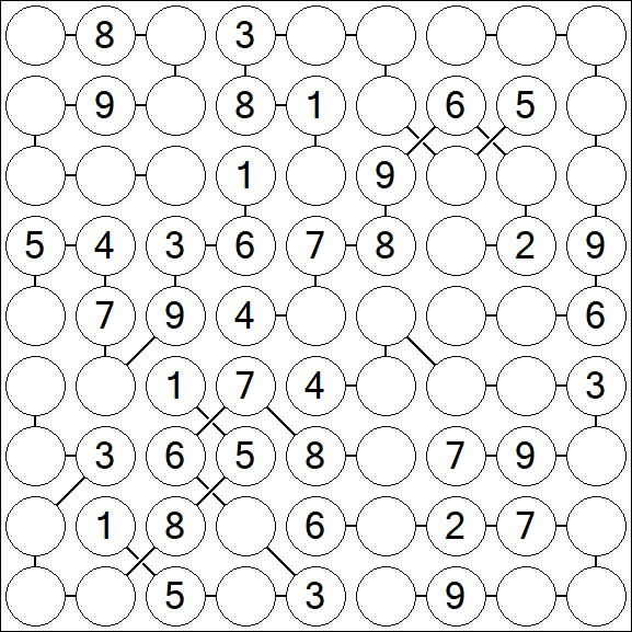 Chain Sudoku - Medium