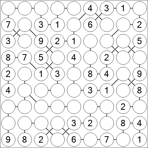 Chain Sudoku - Medium