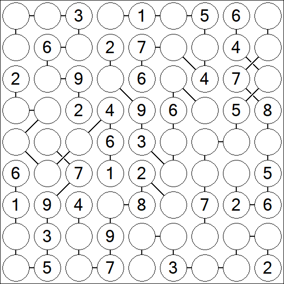 Chain Sudoku - Medium