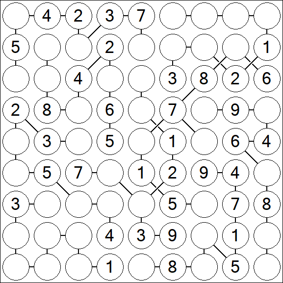 Chain Sudoku - Medium