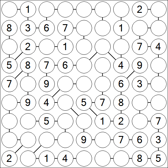 Chain Sudoku - Medium
