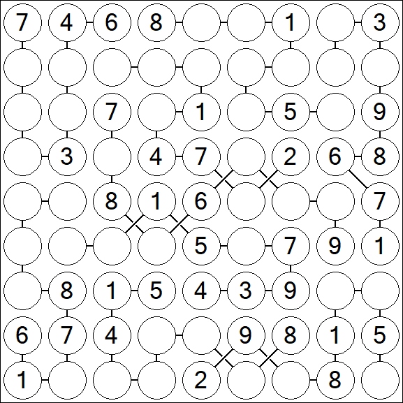 Chain Sudoku - Moyen