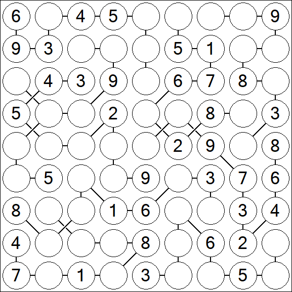 Chain Sudoku - Medium