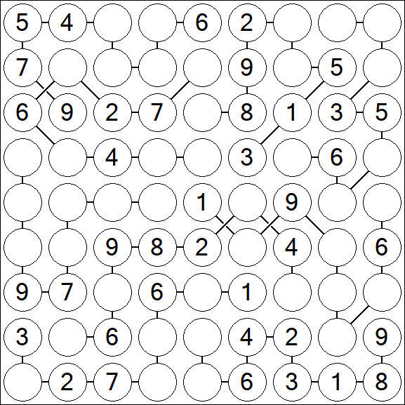 Chain Sudoku - Medium