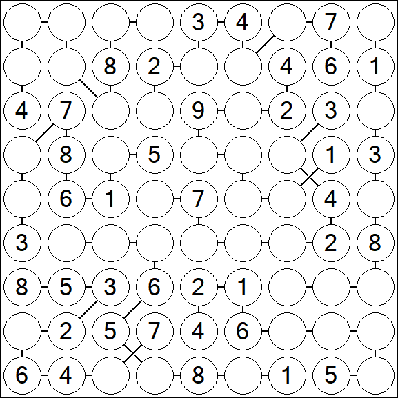 Chain Sudoku - Medium