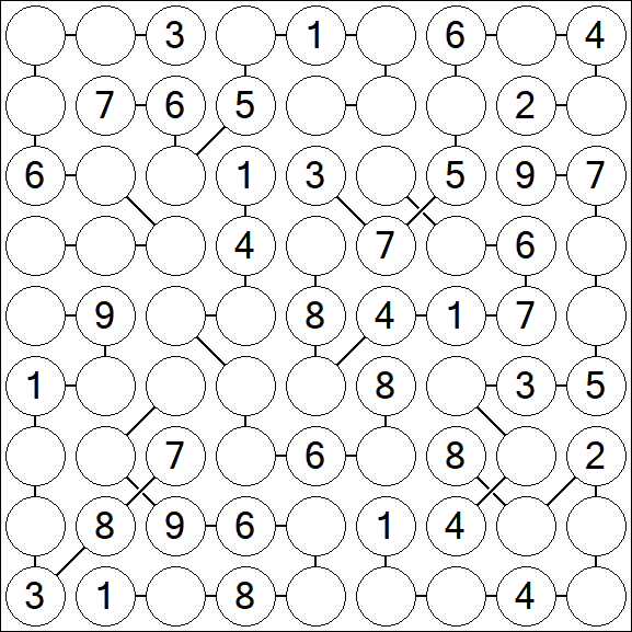 Chain Sudoku - Medium