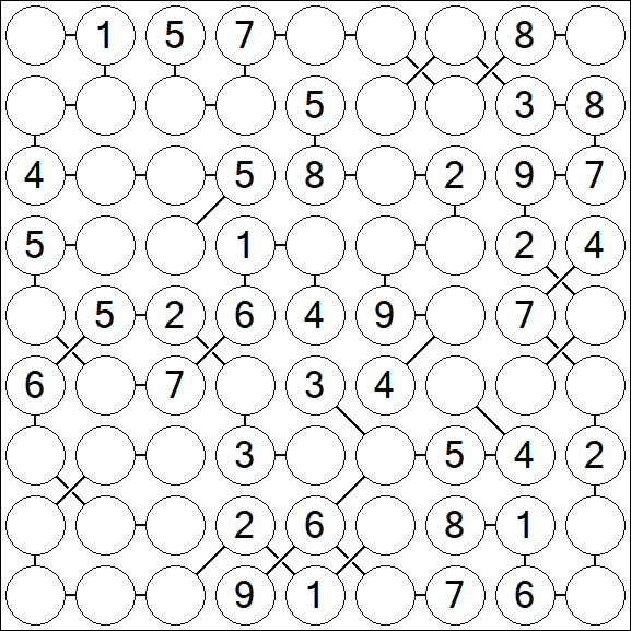 Chain Sudoku - Medium