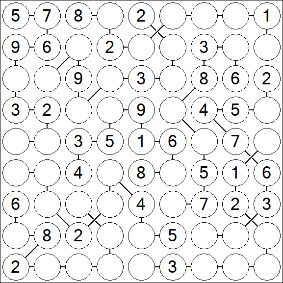 Chain Sudoku - Medium