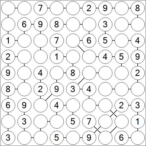 Chain Sudoku - Medium