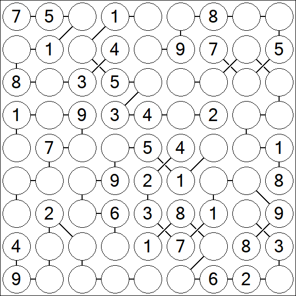 Chain Sudoku - Medium