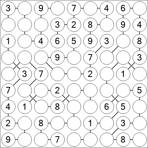 Chain Sudoku - Medium