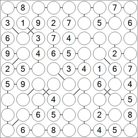 Chain Sudoku - Medium