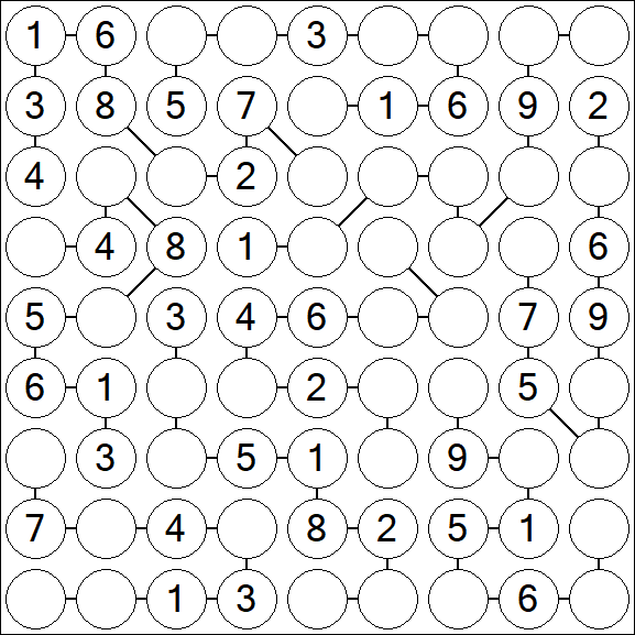 Chain Sudoku - Medium