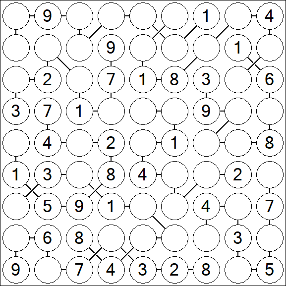 Chain Sudoku - Medium