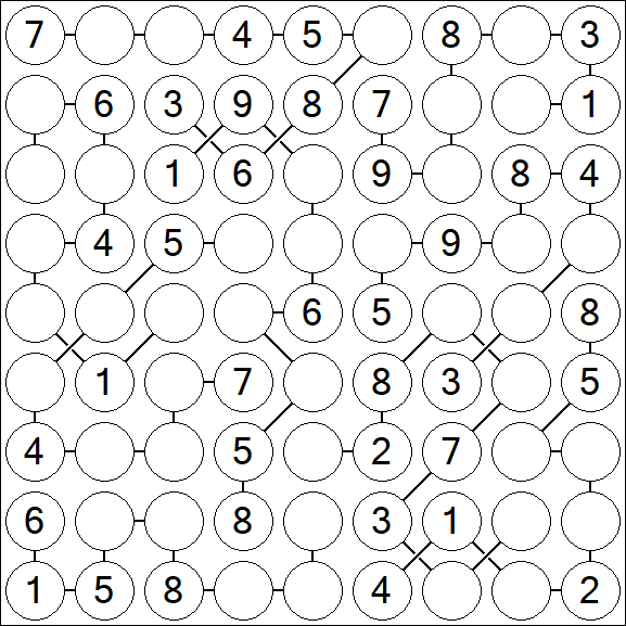 Chain Sudoku - Medium