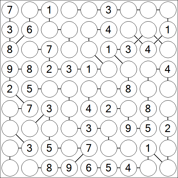 Chain Sudoku - Moyen