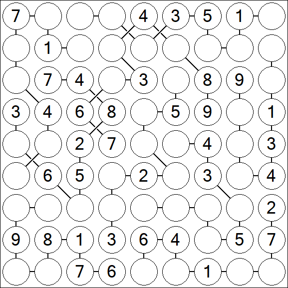 Chain Sudoku - Medio